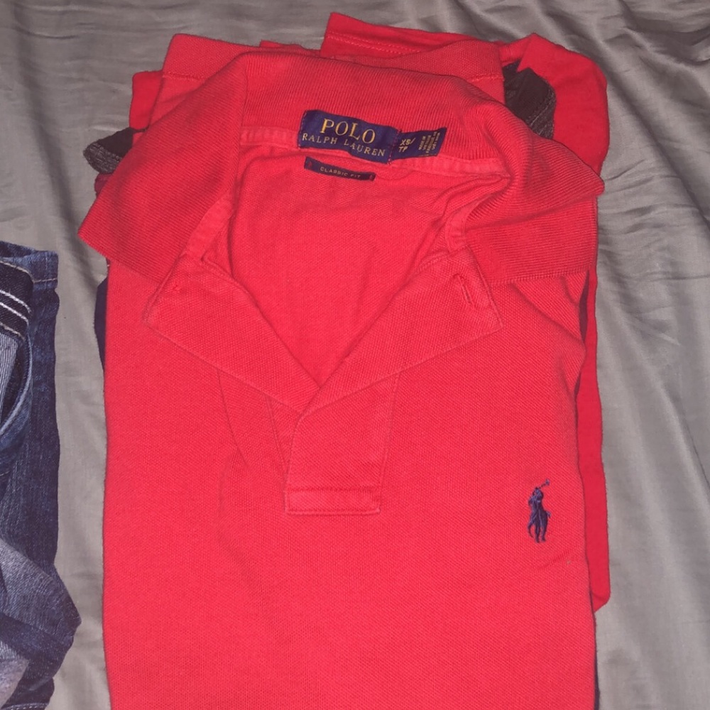 Red Polo Short